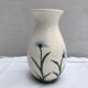 Ancient Vase CYPRUS Ceramics White Drawing Vintage Flowers