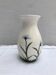 Ancient Vase CYPRUS Ceramics White Drawing Vintage Flowers