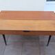 Tricoteuse scandinave pieds compas console vintage