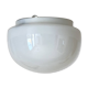 Small half-spherical half-moon wall light ceiling light 14 cm opaline