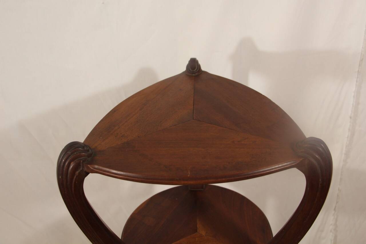 Art Nouveau Side Table in Mahogany Attributed to Majorelle