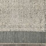 Tapis vintage en laine fait main vert cendré 4x7 nuances, 129x217Cm SK 34947