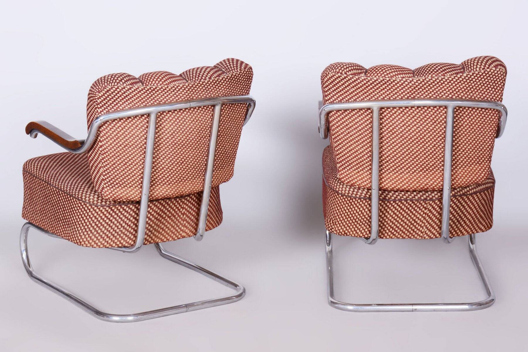 Set of Bauhaus Armchairs by O. Zoufalý, 1930s