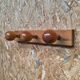 Swedish pine wall coat rack 1970