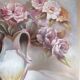 Oil painting of a bouquet of flowers 60x50 cm