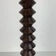 French wood turned table lamp in the style of Charles Dudouyt, 1950s