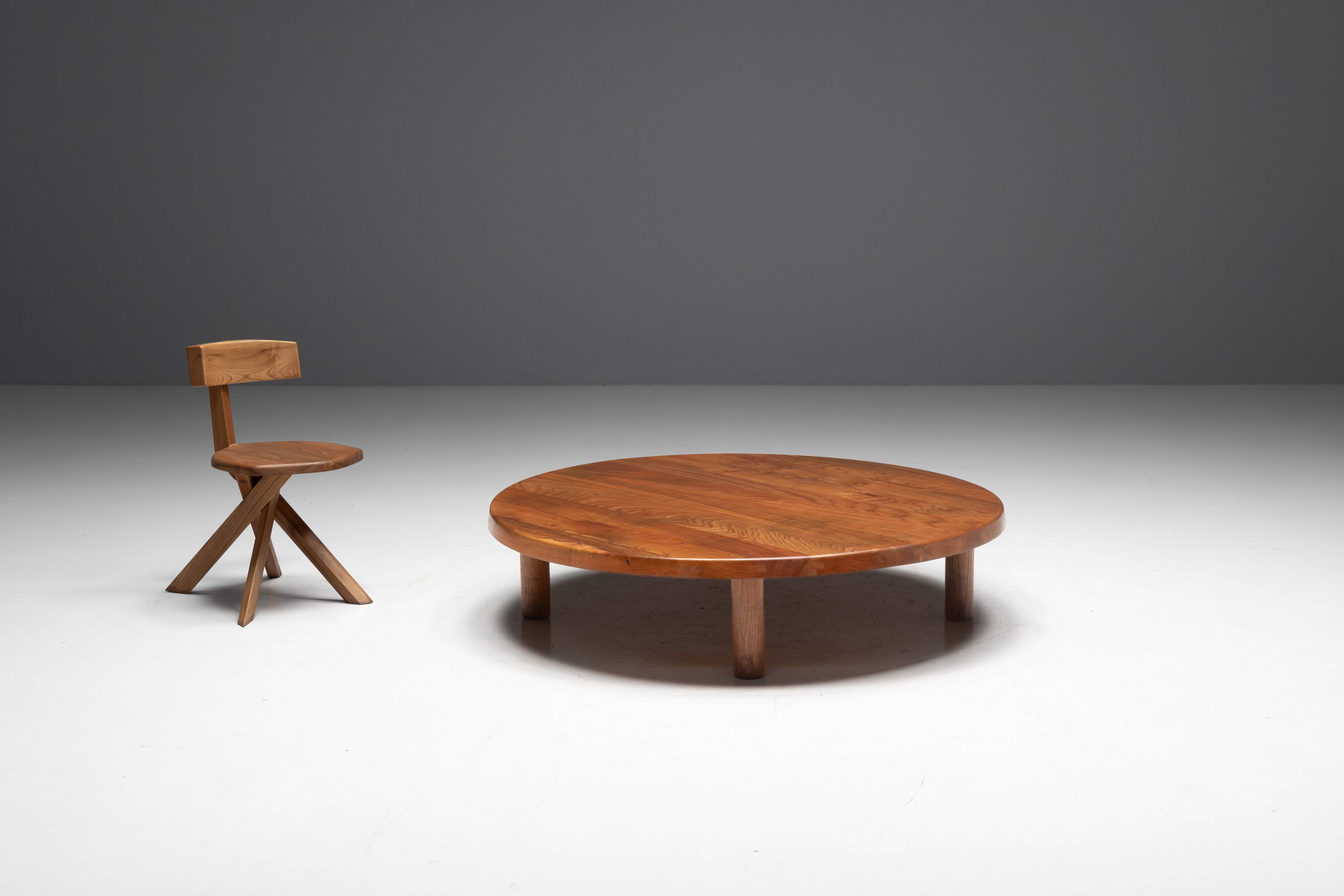 Table basse T02P de Pierre Chapo, France, années 1960