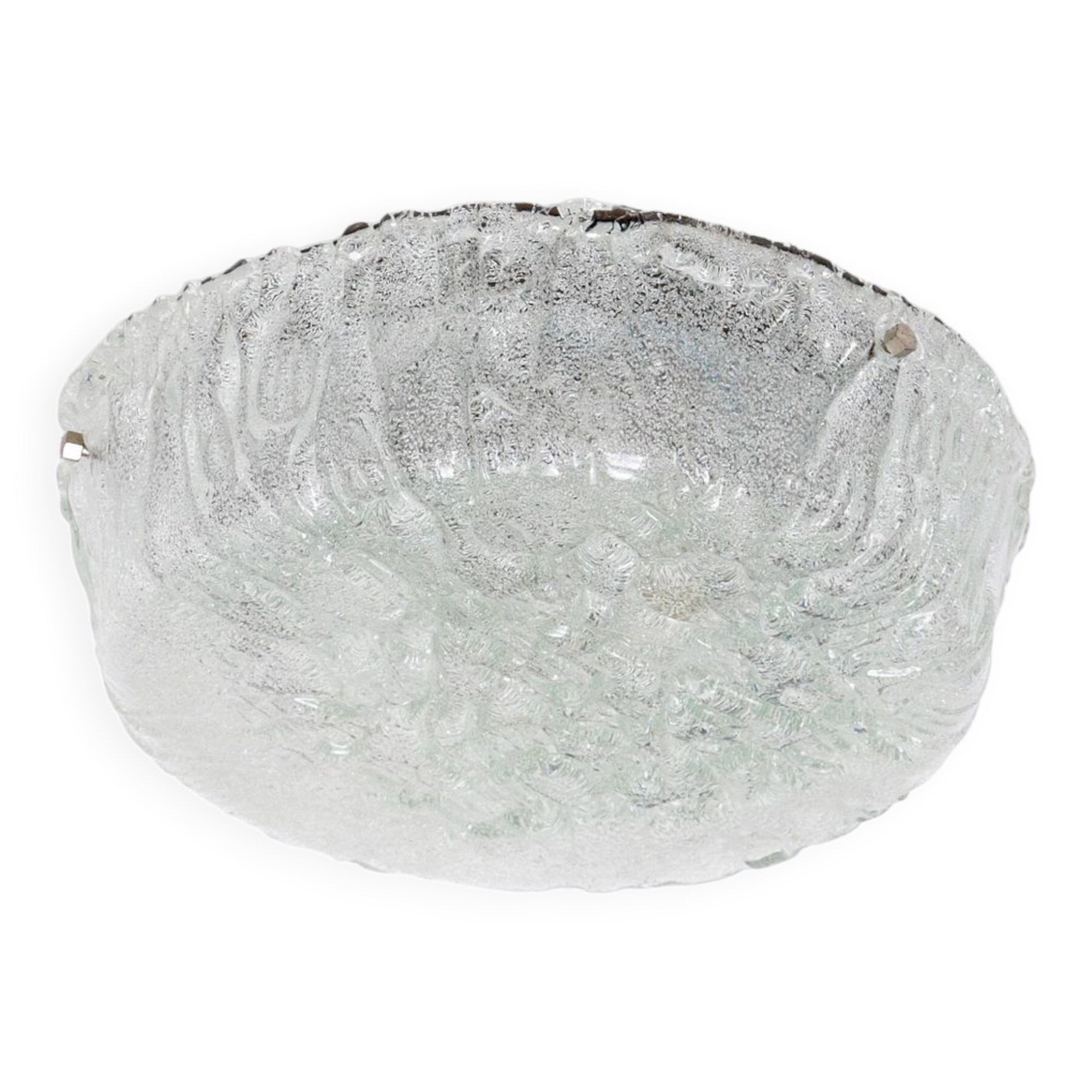 German vintage round ceiling lamp or wall lamp by Kaiser Idell, 1960s