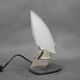 Pair of Italian midcentury table lamps by F. Fabbian, frosted glass, 1980s