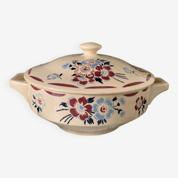 Old tureen / vegetable bowl in earthenware from Lunéville K&G