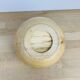 Vintage brutalist wooden cup, pocket tray
