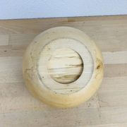 Vintage brutalist wooden cup, pocket tray