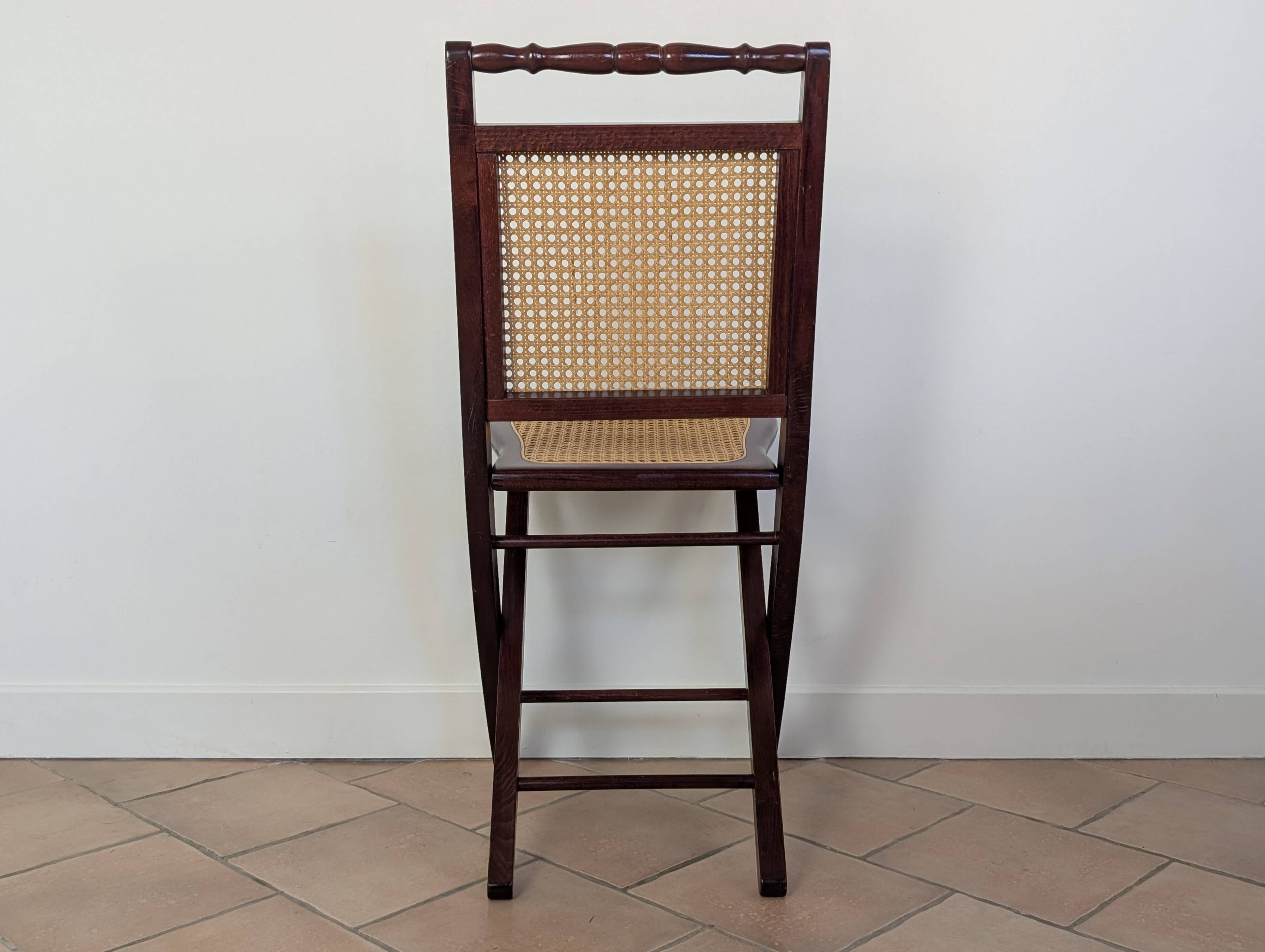 Set of 5 caned chairs