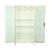 Old Metal Pharmacy Cabinet Medicine Cabinet Glass Industrial 1970s