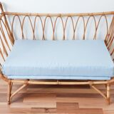 Sofa in child rattan + dressing