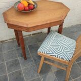 1940 oak dining table and decor