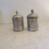 Spices pots "zucchero, "caffé" aluminum