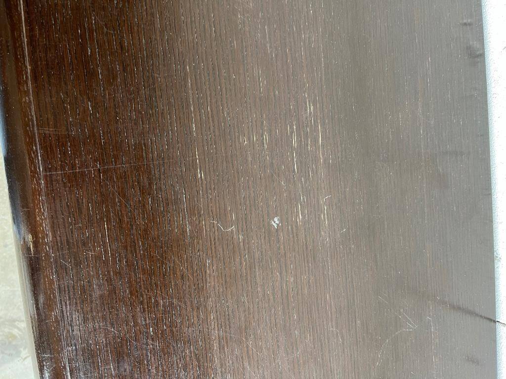 Minimalist vintage dark wood sideboard