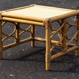 small rattan coffee table