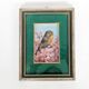 Vintage oil painting signed, robin, distressed frame.