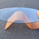 Orange resin coffee table
