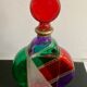Stained glass bottle, torrigiani collection by Crazy Dad, 1970