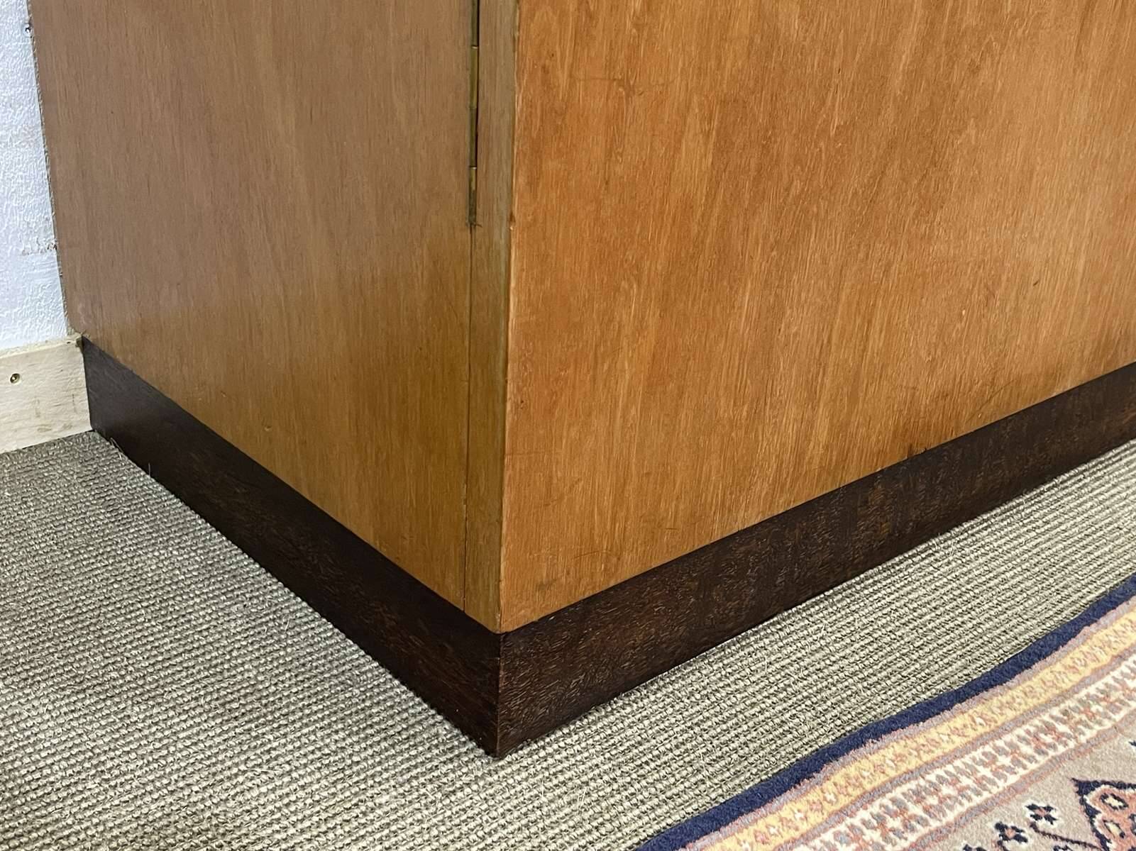 1950s Art Deco armoire in okoumé veneer