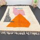 Berber rug in pure wool, colored, size 150 x 250 cm