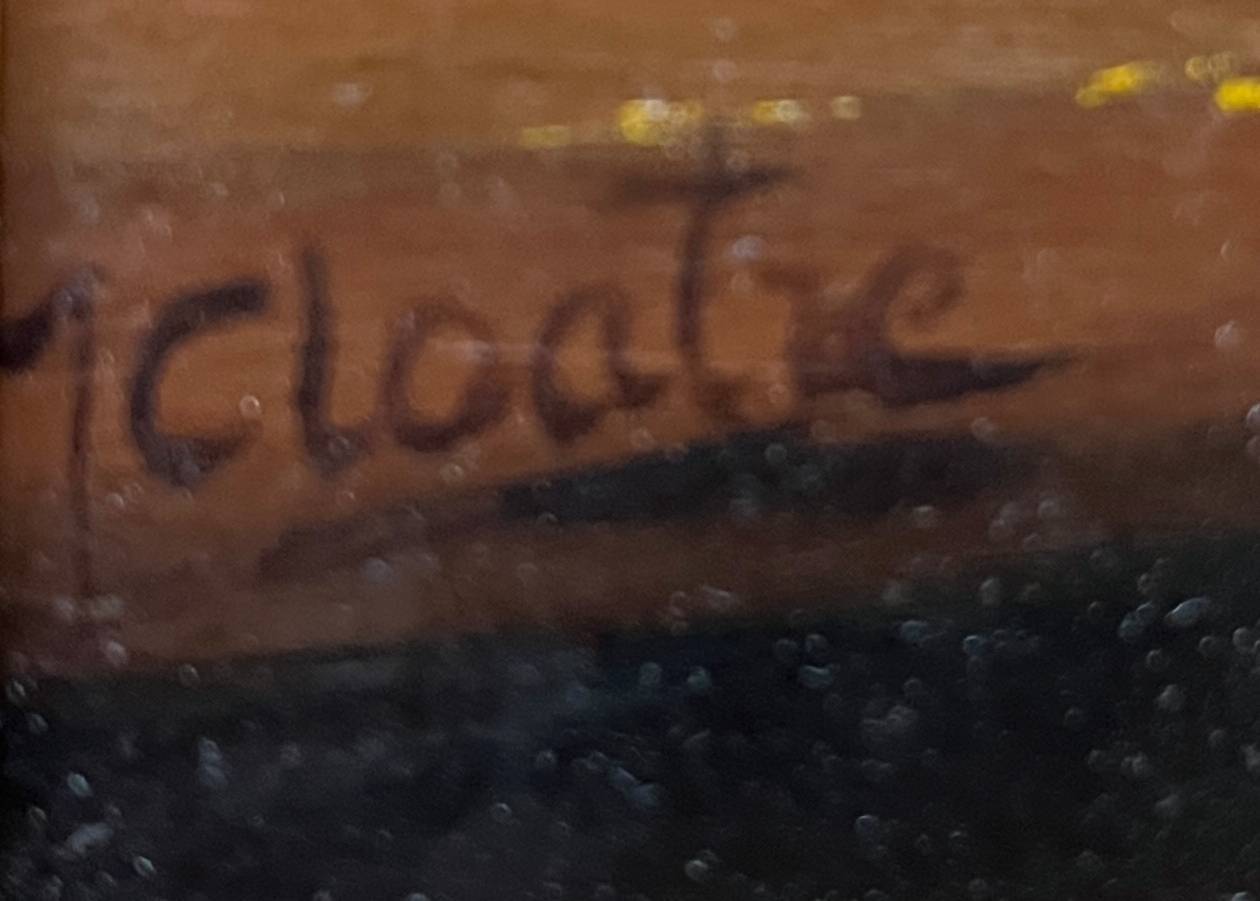 HSP painting "Jam, lace and fruits" signed post-impressionist