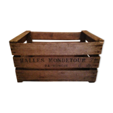 Caisse ancienne pour fruits primeurs bouteilles