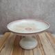 High earthenware compote from Sarreguemines, Ogives model.
