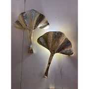 Ensemble de 2 appliques murales contemporaines en laiton italien par Simoeng