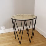 Side table with removable tray