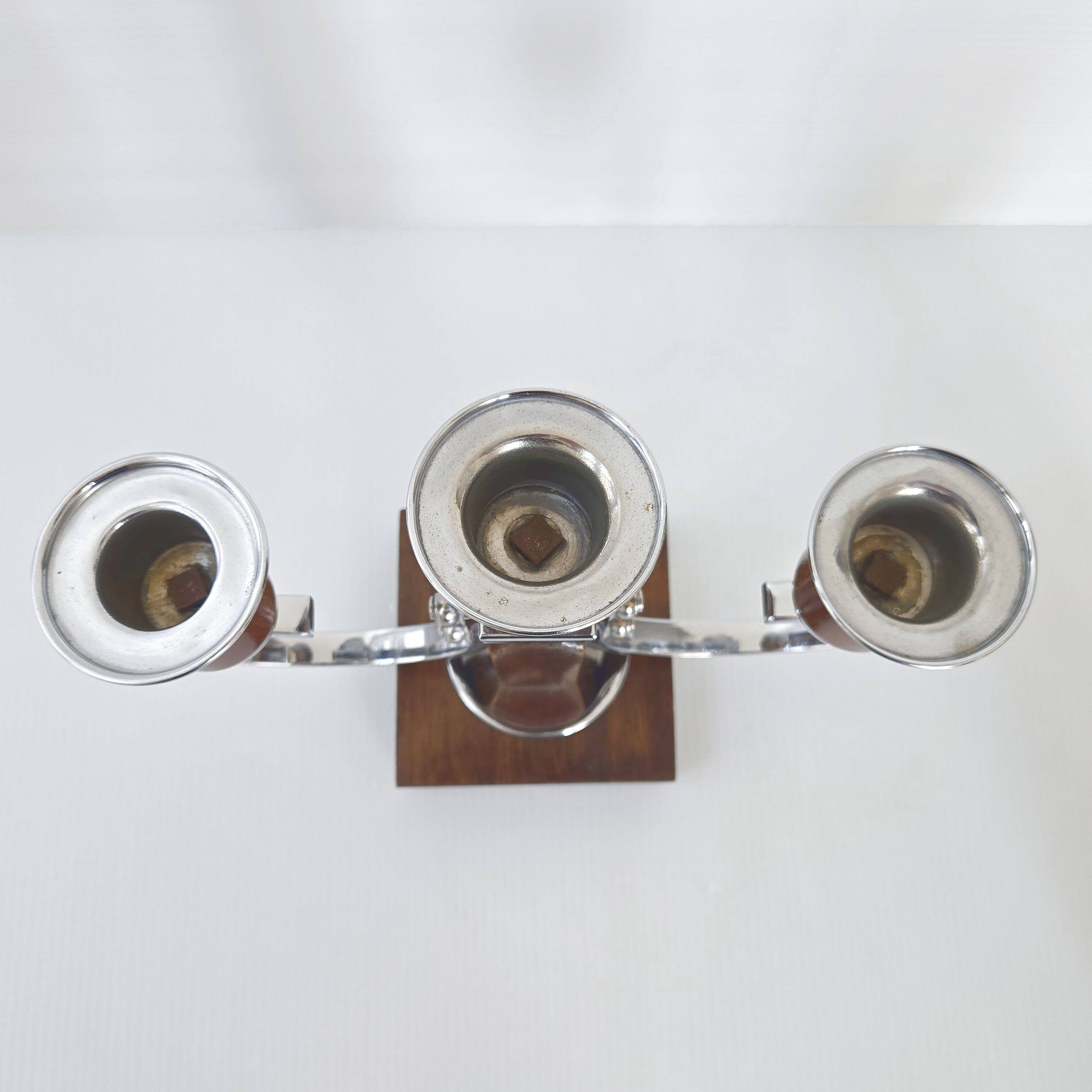 Pair of Art Deco candlesticks 1940