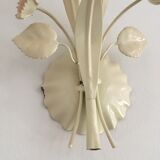 Sconce metal flowers shades pastels
