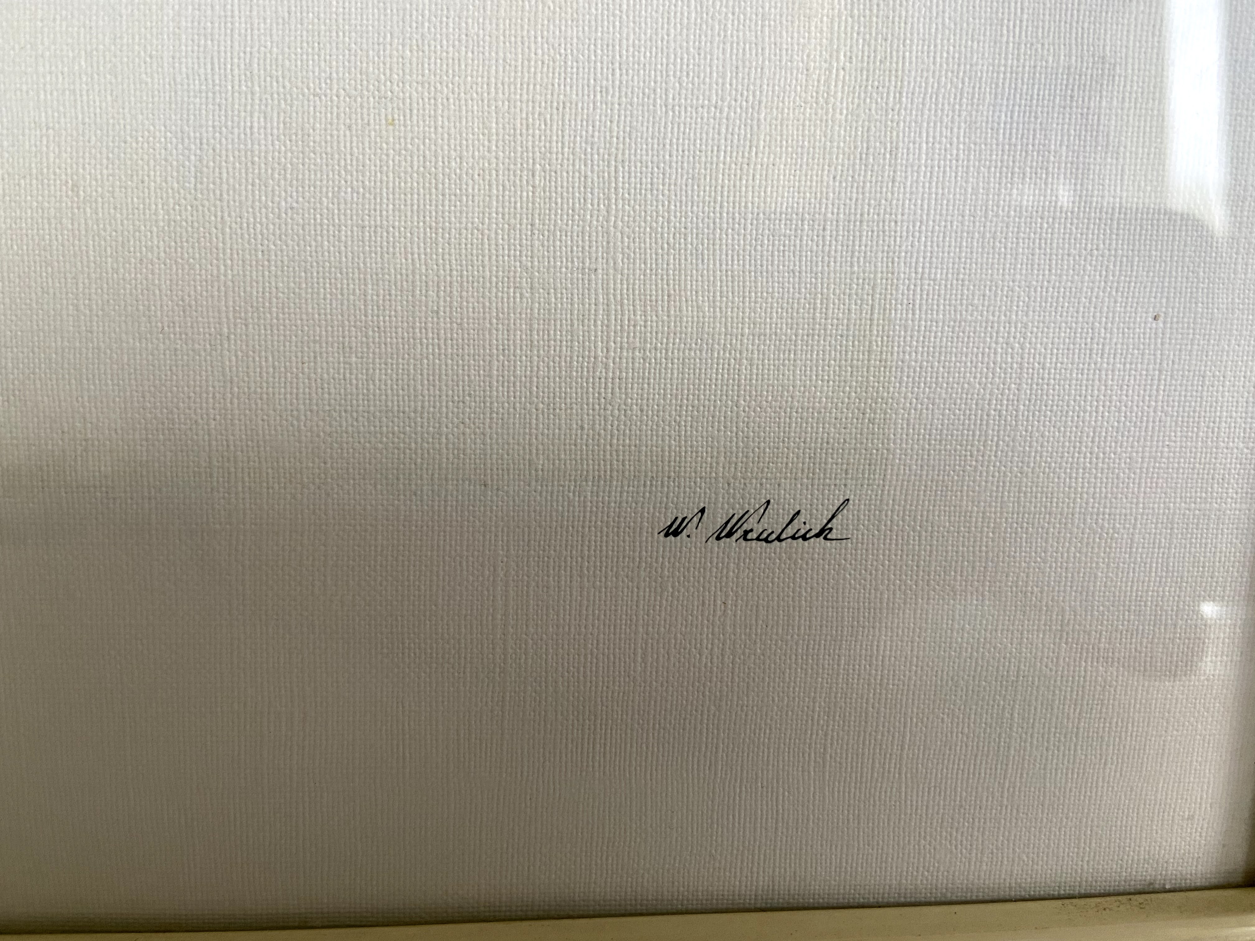 Printing on canvas under glass