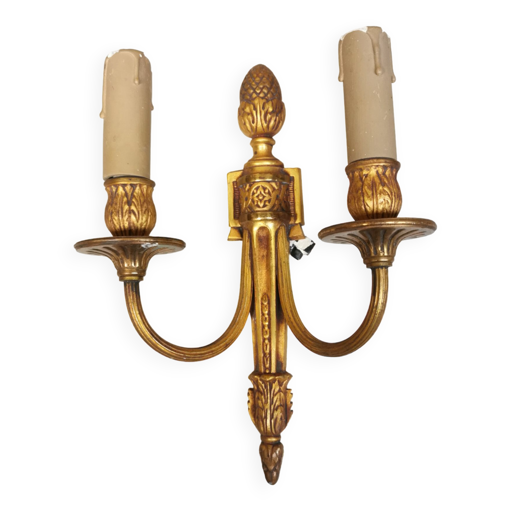 Louis xvi style bronze wall lamp