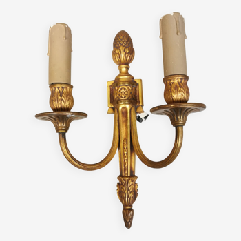 Louis xvi style bronze wall lamp