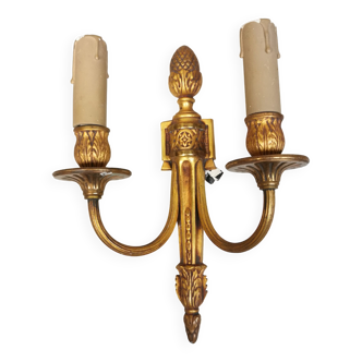 Louis xvi style bronze wall lamp