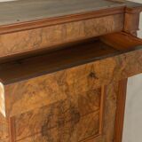 Antique secretary desk from the 1880s, walnut, restored