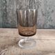 Verre à eau vintage français de Luminarc, en gris fumé