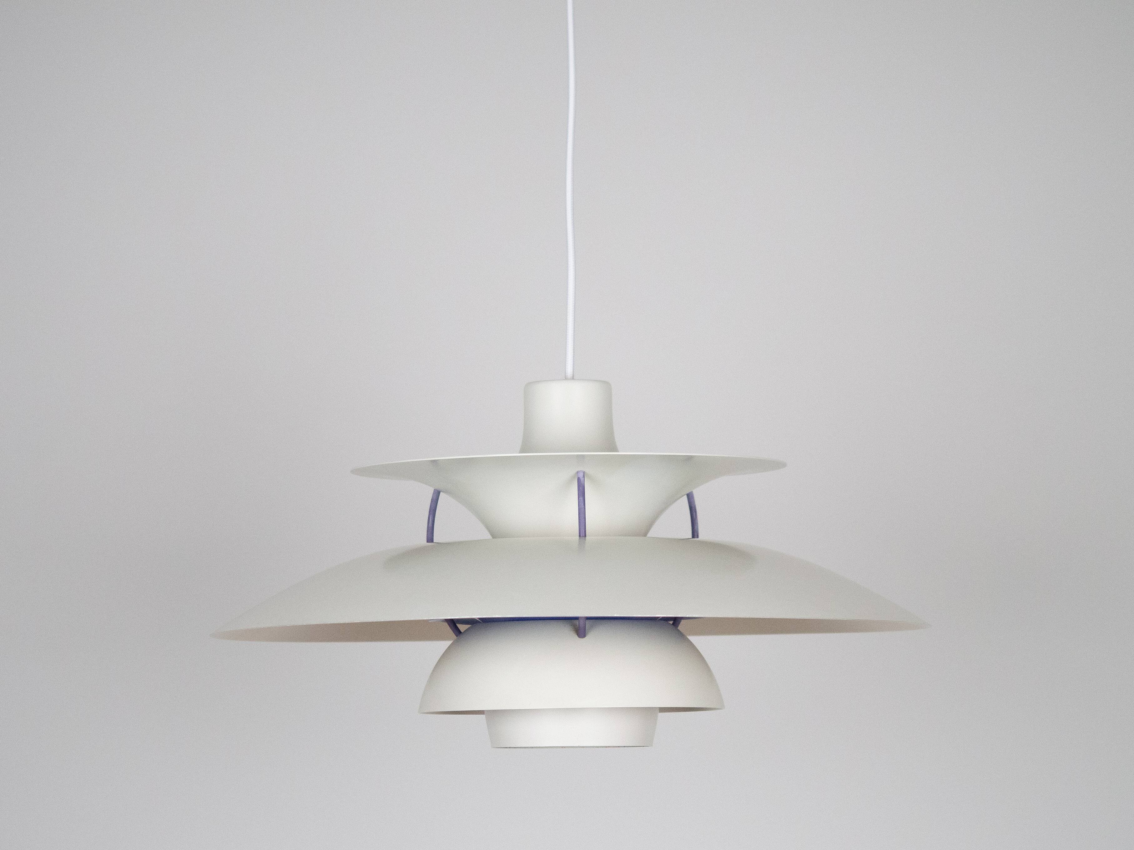 Lampe suspendue vintage danoise PH 5 par Poul Henningsen, Louis Poulsen, 1958