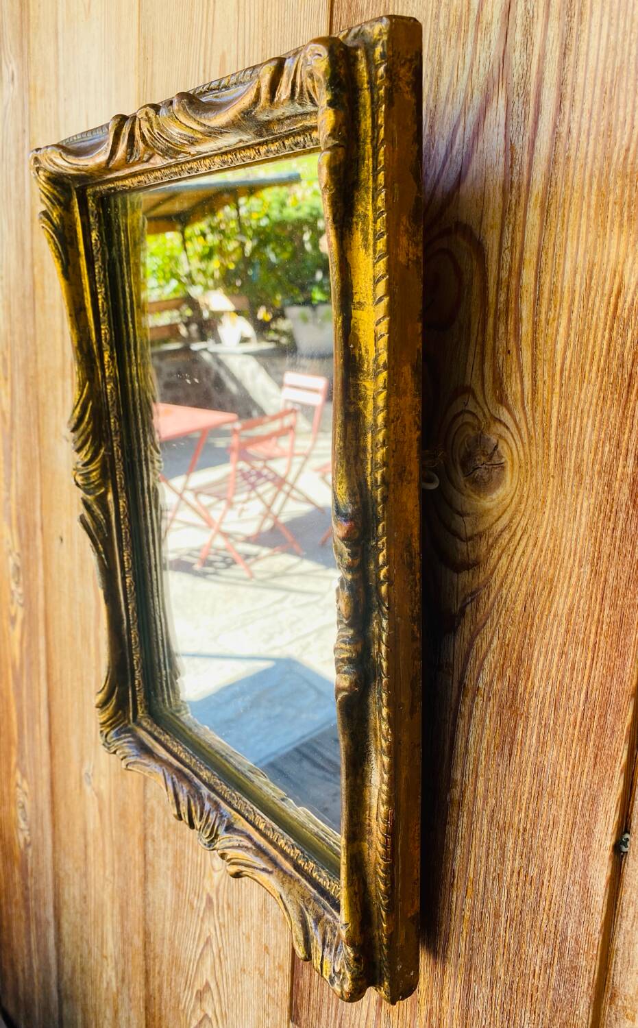 Antique gilded mirror