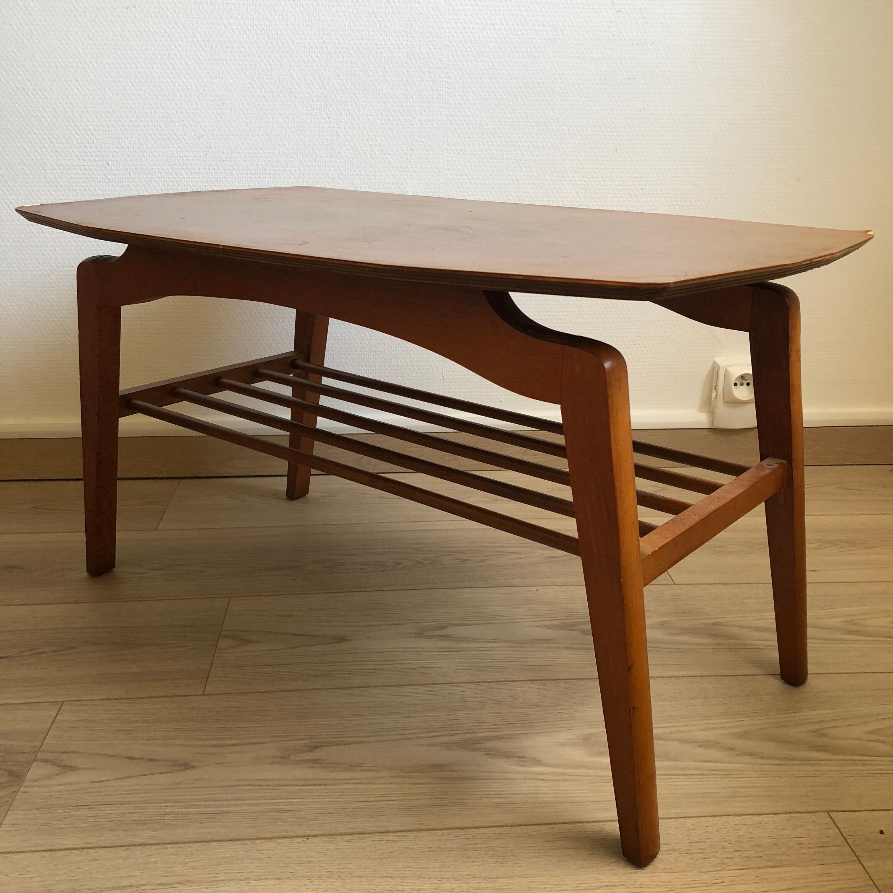 Table basse anglaise cws ltd 75x45cm vintage 1960