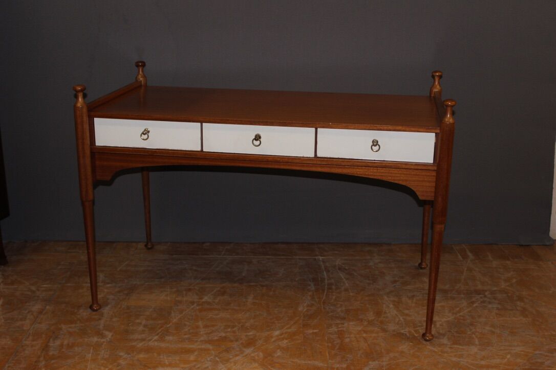 Flat Desk Three Drawers And Lacquer Maison Gauthier Around 1960