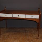 Flat Desk Three Drawers And Lacquer Maison Gauthier Around 1960