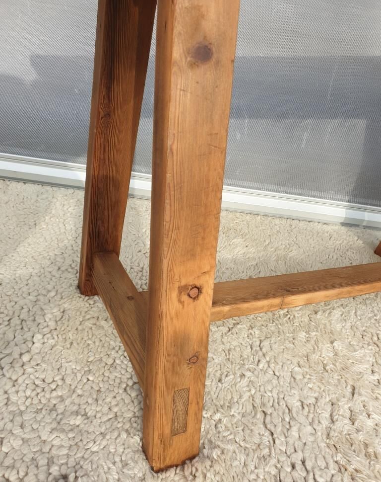 Workshop trestle coffee table