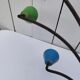 Wall-mounted coat rack with coloured balls, 50s design, vintage