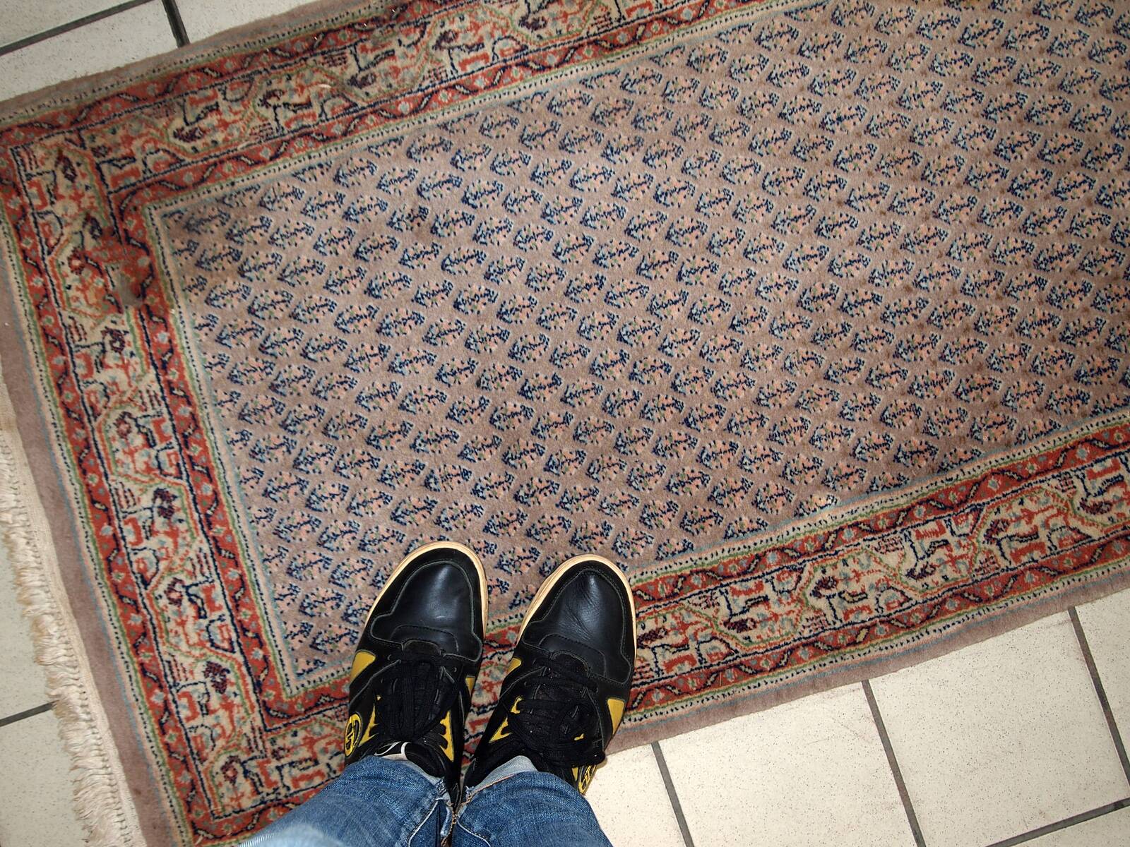 Tapis Vintage Seraband Indien en Laine (74cm x 301cm), Années 1970