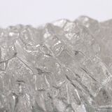 Large wall lamp Peil & Putzler ice glass, 1960 Germany